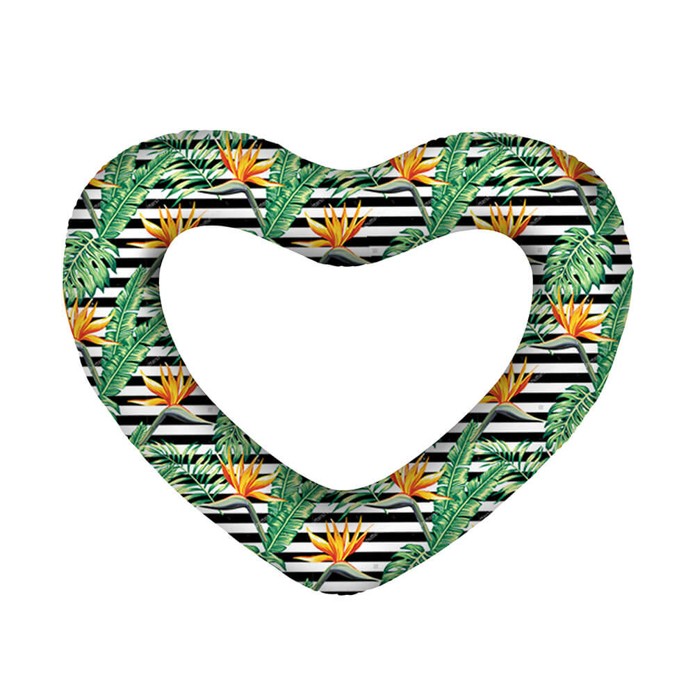 Giant Heart Swim Ring (deflateret: 160x135cm)