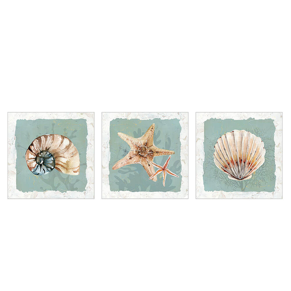 Hervey Canvas -Drucke Set von 3 (60x60x3,5 cm)