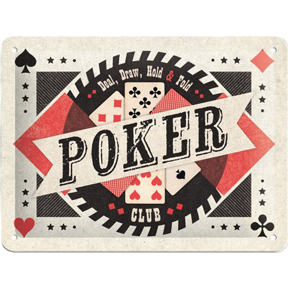 Nostalgic-Art Small Poker Sign (15x20cm)