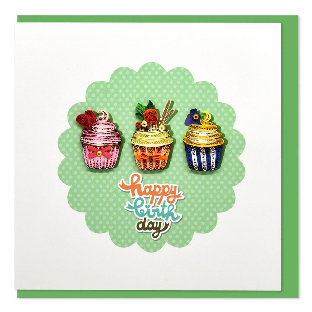 Happy Birthday Quilled Greeting Card