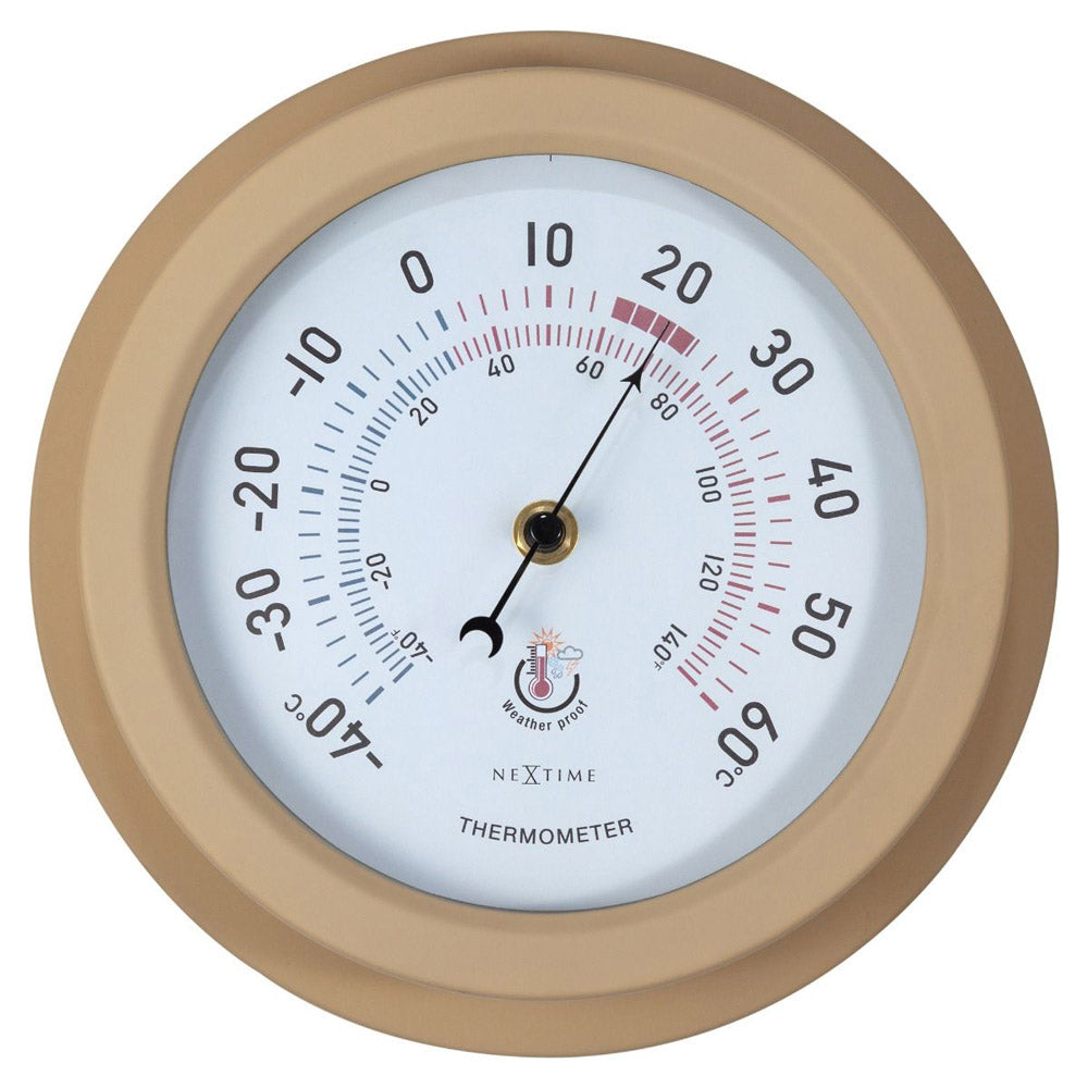 NeXtime Lily Outdoor Thermometer 22cm (Brown)