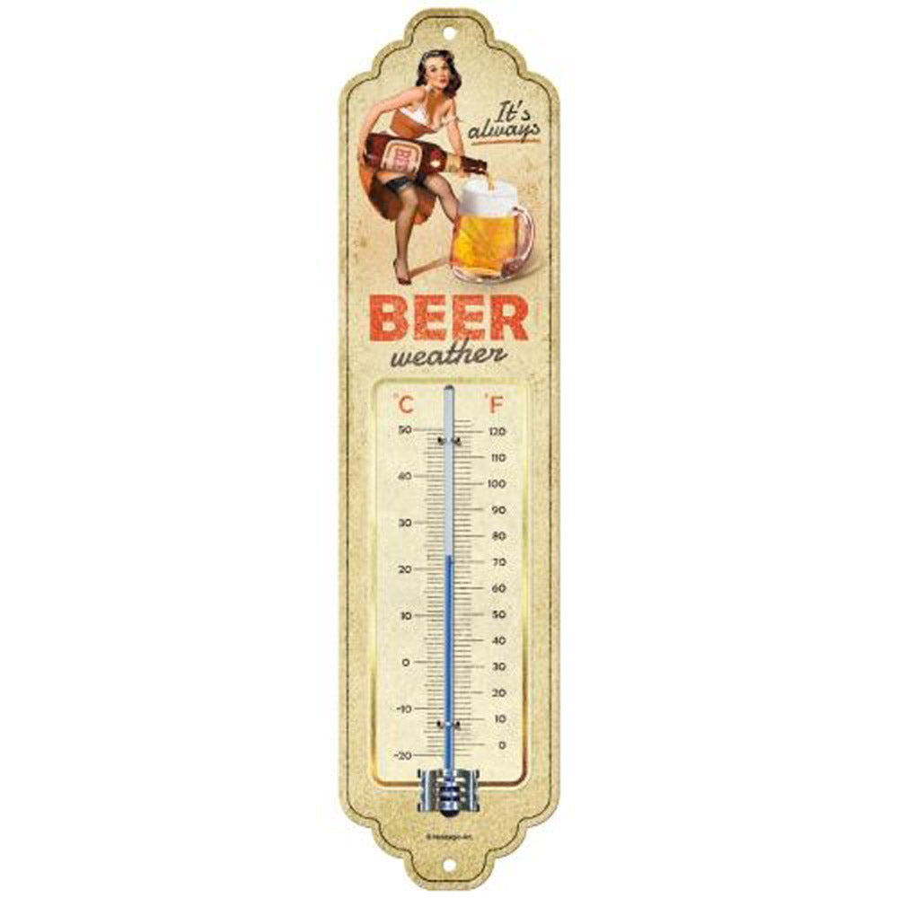 Nostalgic-Art It's Always Beer Weather Thermometer