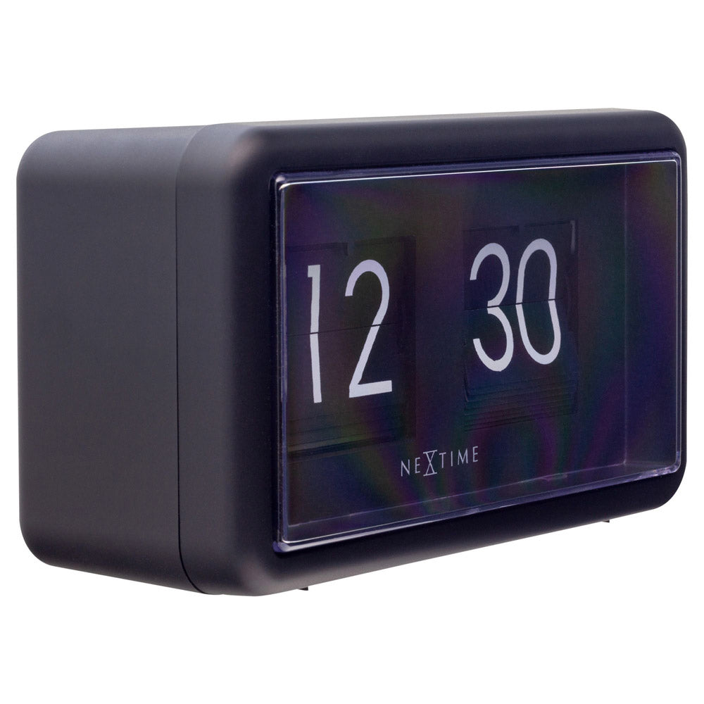 NeXtime Small Flip Wall Desk Clock (Black)