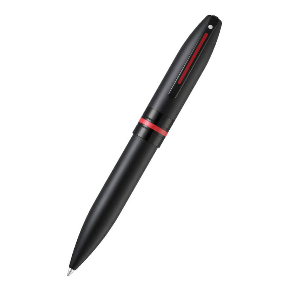 Ikona Ballpoint Pen z błyszczącym czarnym wykończeniem PVD