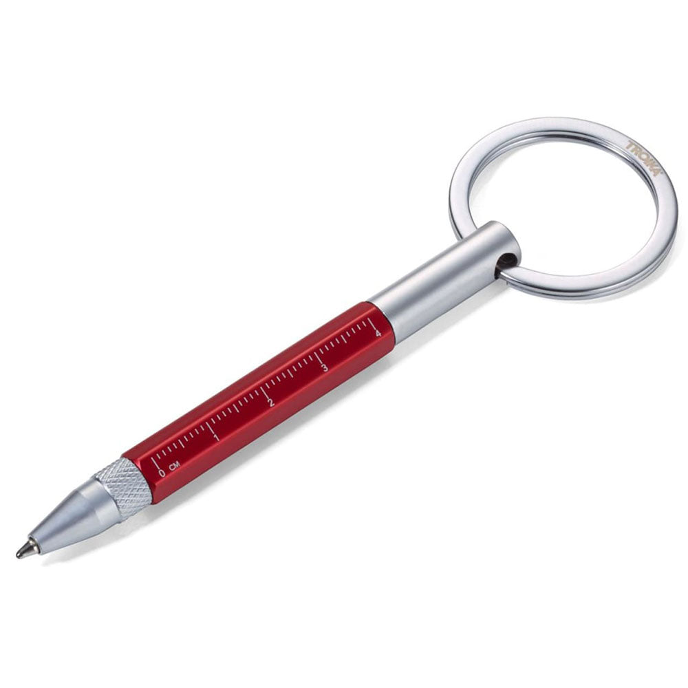 Troika Micro Multitasking Ballpoint Pen (Silver/Red)