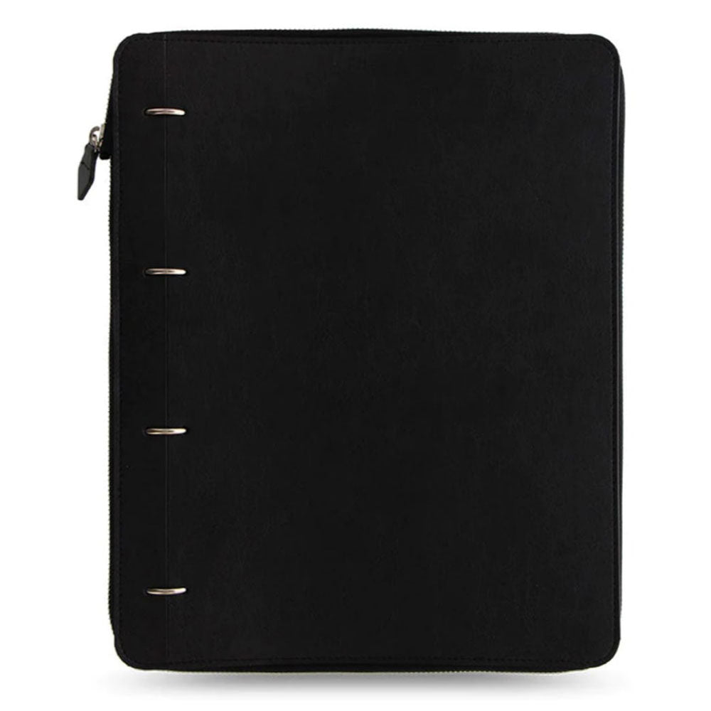 Filofax Monochrome Personal Zip Clipbook (Black)