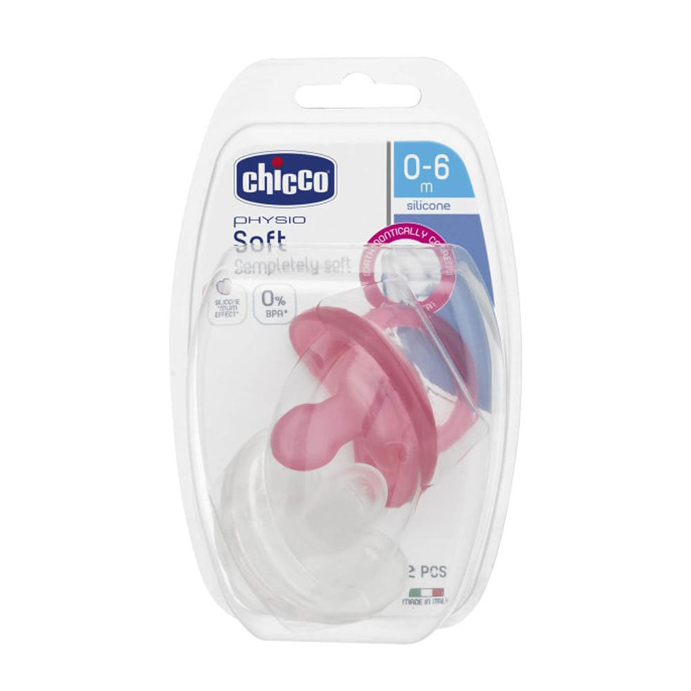 Chicco Physio Soother för GIR 2PK (0-6m)