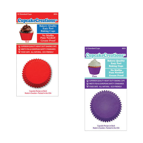 Solid Color Cupcake Cups 32pk