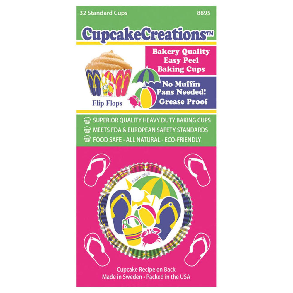 Standard Flip Flop Cupcake Cups 32pk