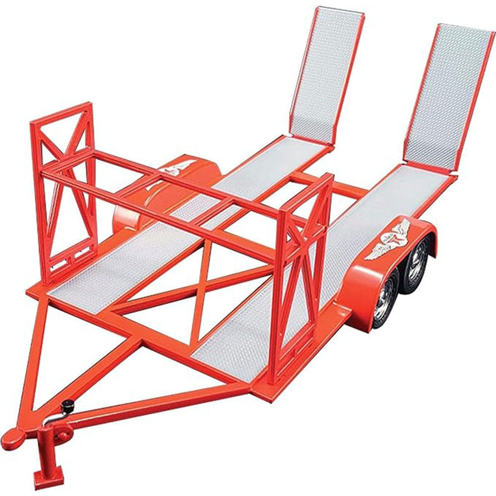 Tandem Car Trailer med dekk rack 1:43 skala