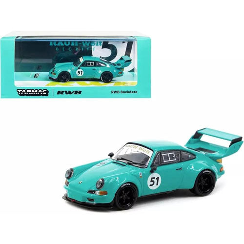 RWB Backdate #51 1:64 Model Car (Blue)