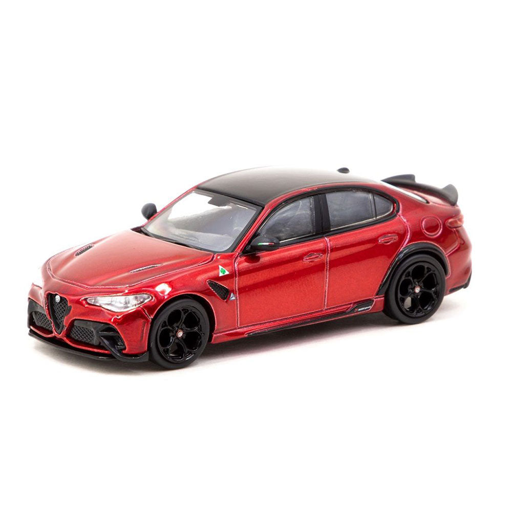 Alfa Romeo Giulia 1/64 Modelo de escala (vermelho metálico)