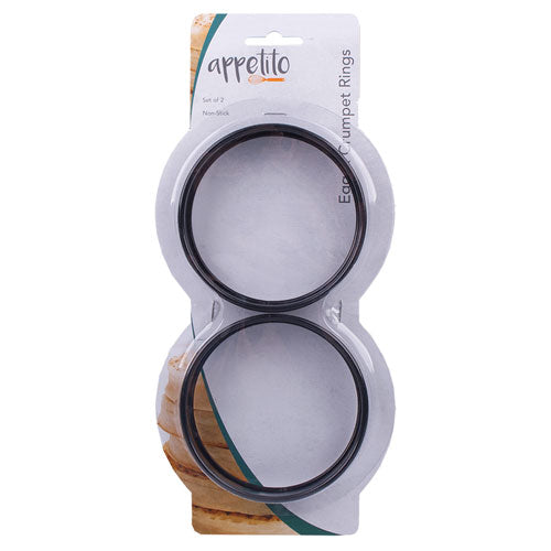 Appetito Non-Stick Egg/Crumpet Rings (Set of 2)