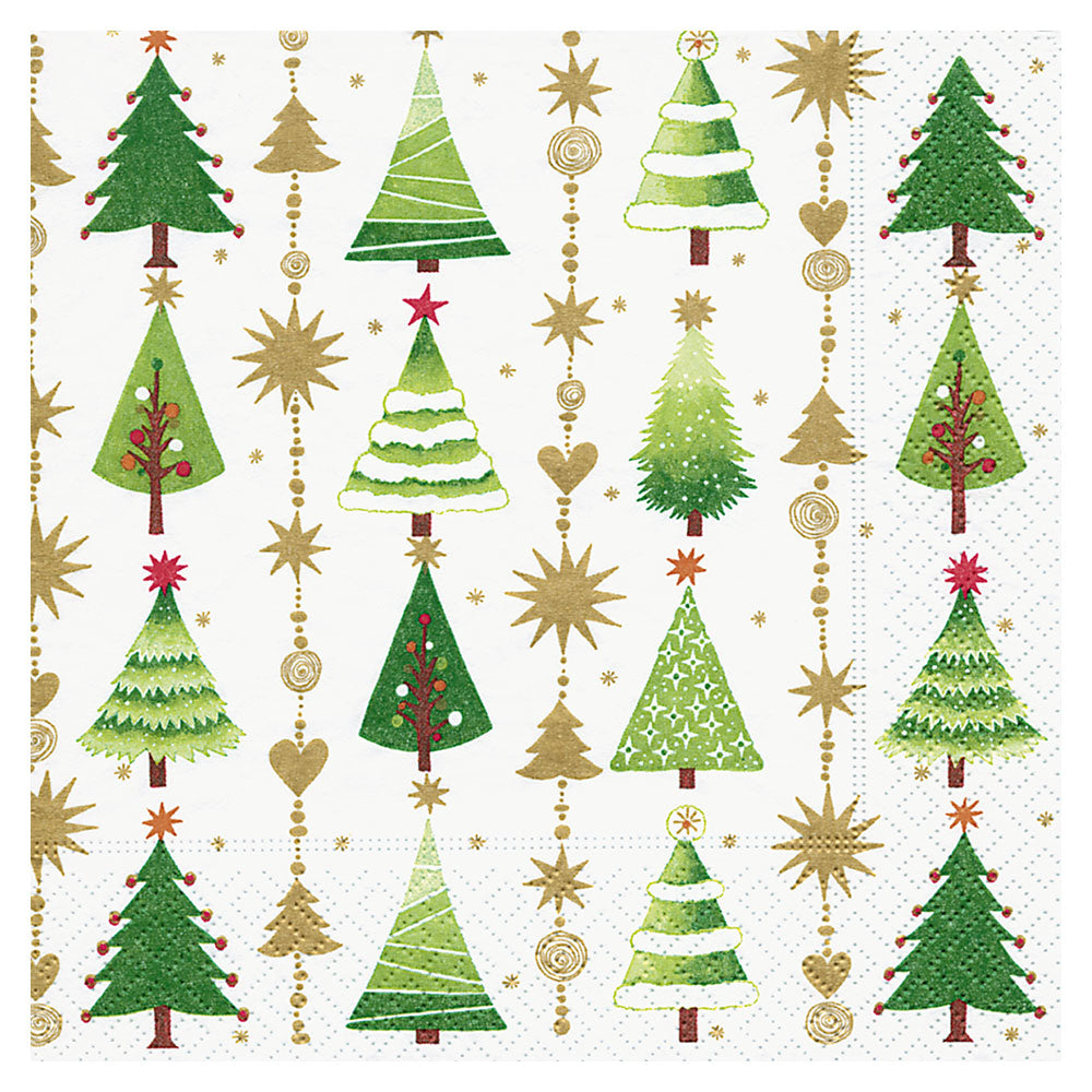 Paper+Design Christmas Tree Luncheon Napkins