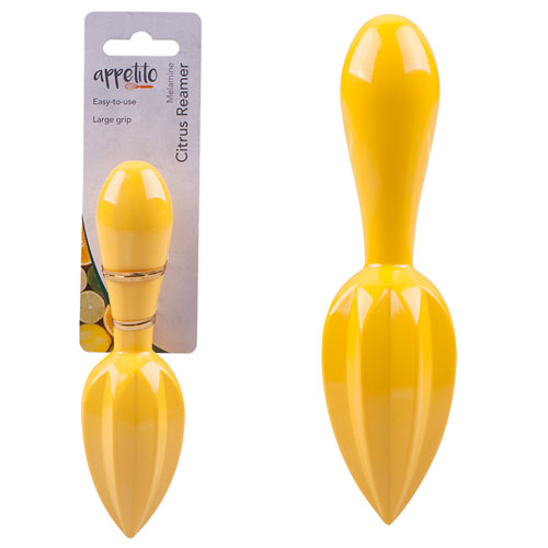 Appetito Melamine Citrus Reamer (Yellow)