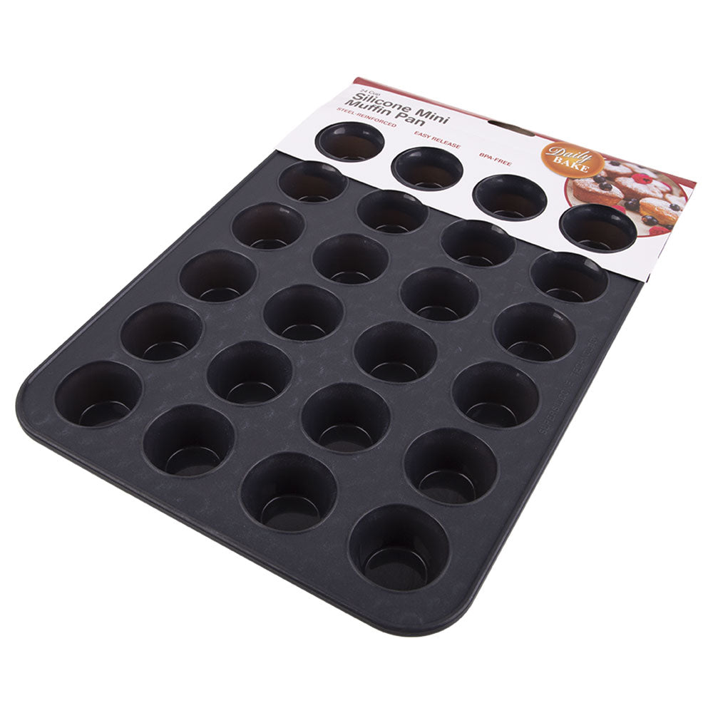 Daglig baksilikon 24-kopp mini muffin pan