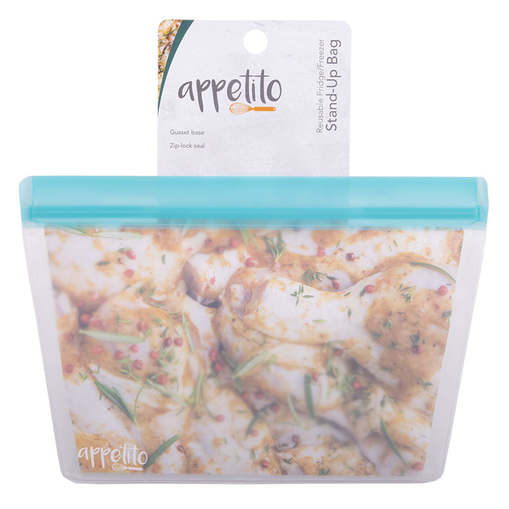 Appetito Reutilable Fridge Sandwich Bag (azul)