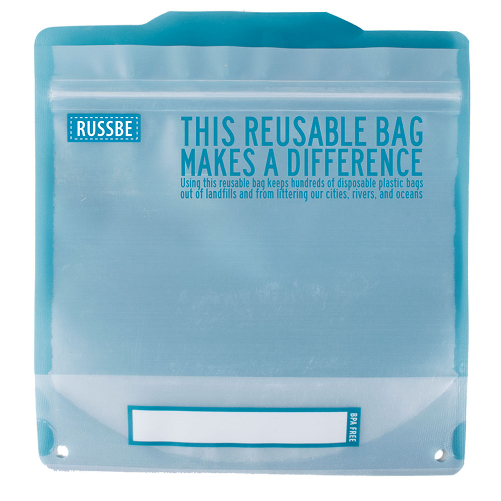 Bolsas de declaración reutilizables de Russbe 8pcs (azul)