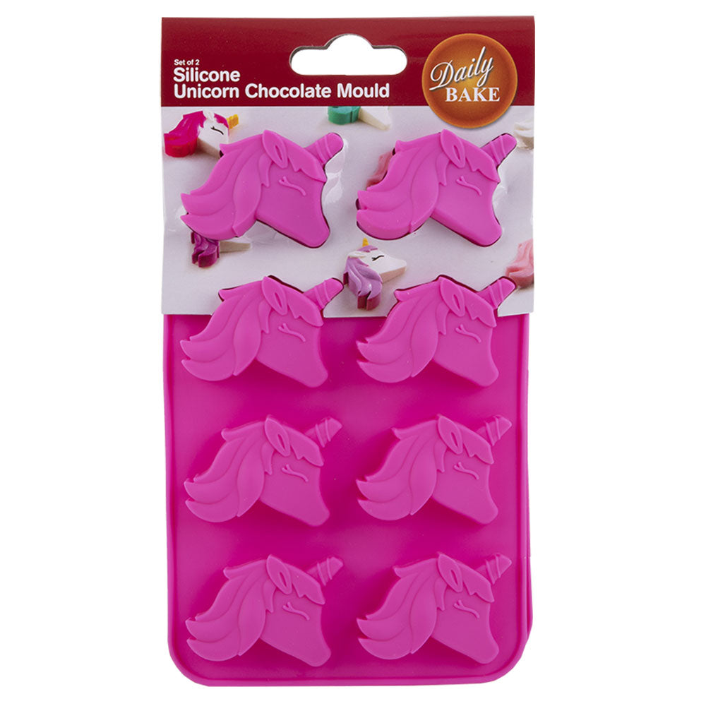 Daily Bake Silicone 8-Cup Chocolate Mold 2pcs