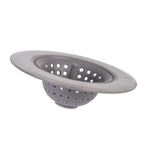 Appetito Stainless Steel & Silicone Sink Strainer (Grey)