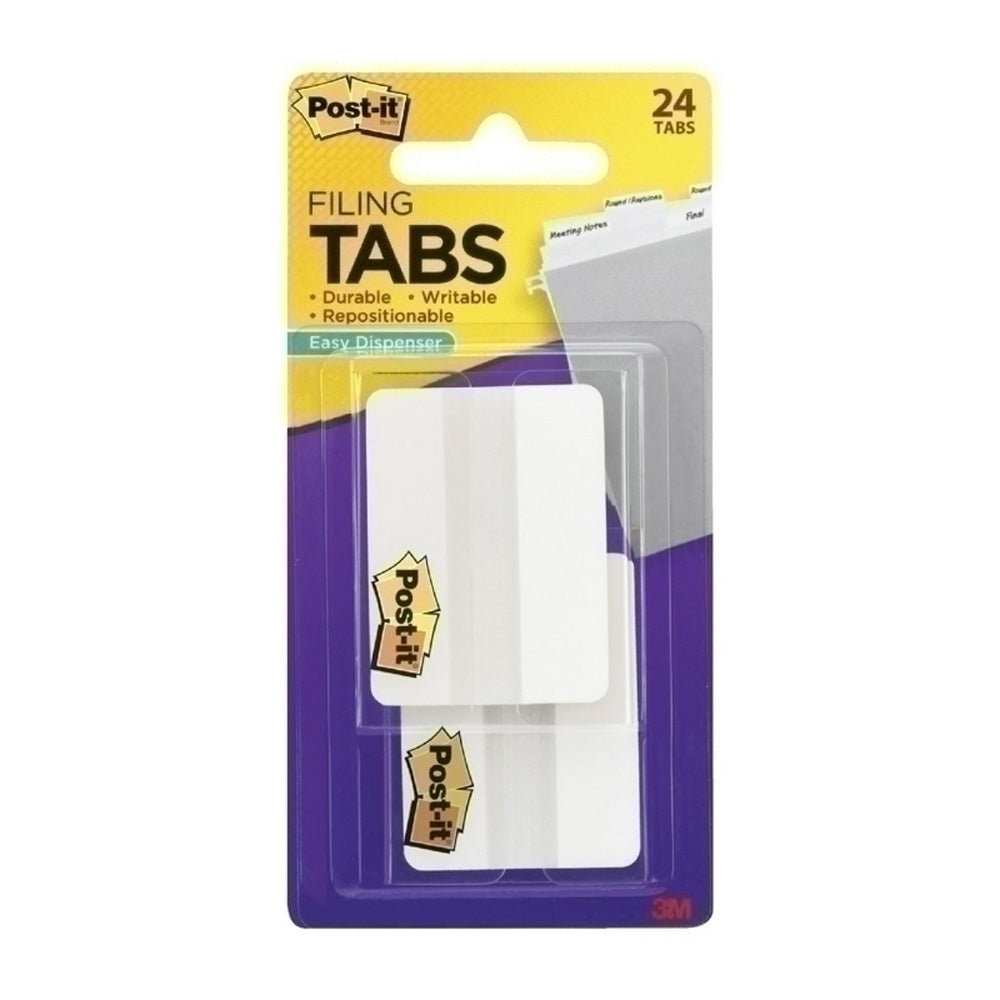 Post-It White Filing Tabs (50x38mm)