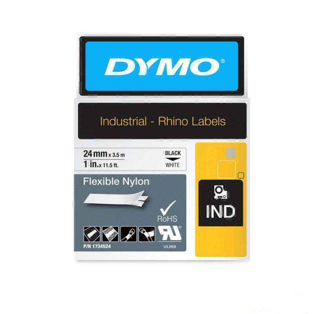 Dymo Industrial Rhino Labels 24mm (hvit)