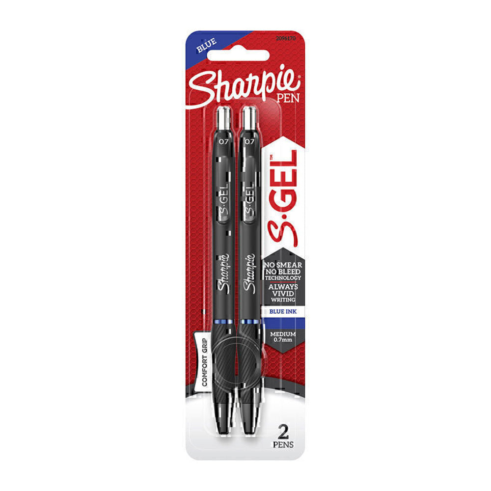 Sharpie Pen en gel retráctil 0.7 mm 2pk (caja de 6)