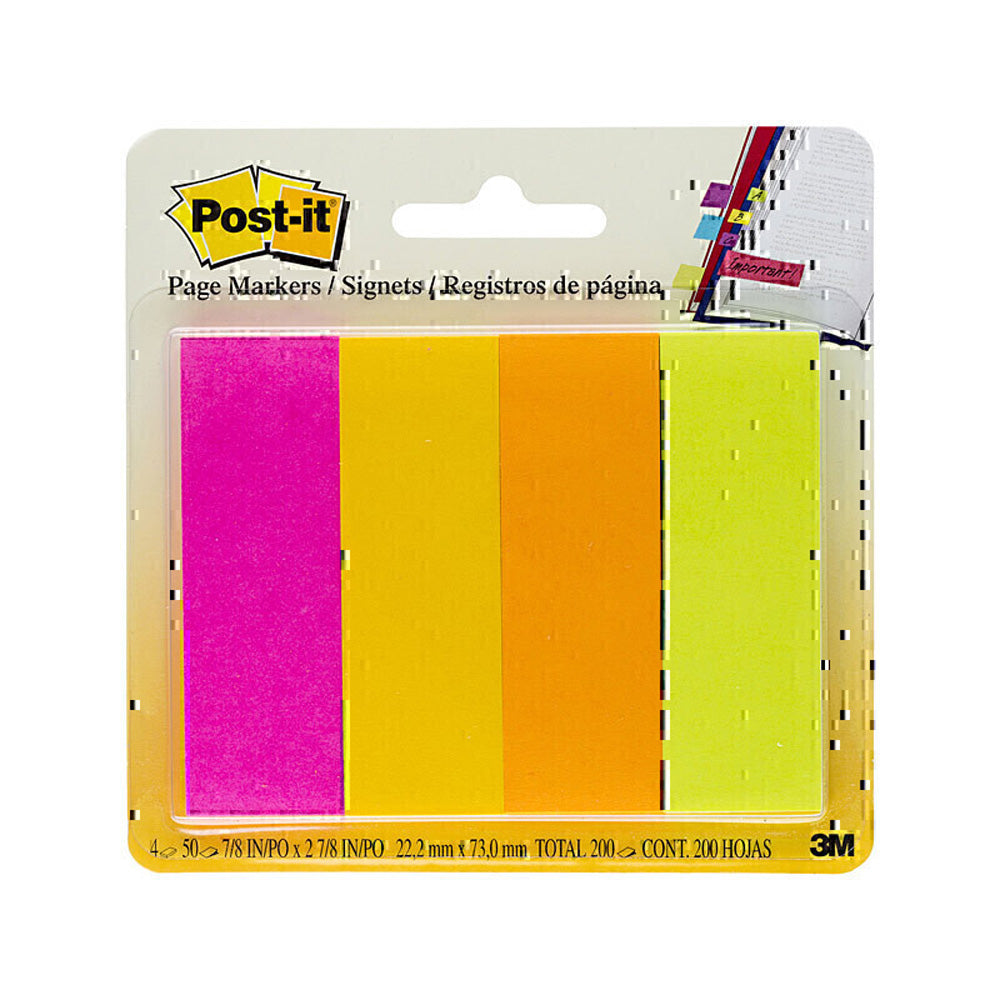 Marcadores de páginas post-it (23x73mm)