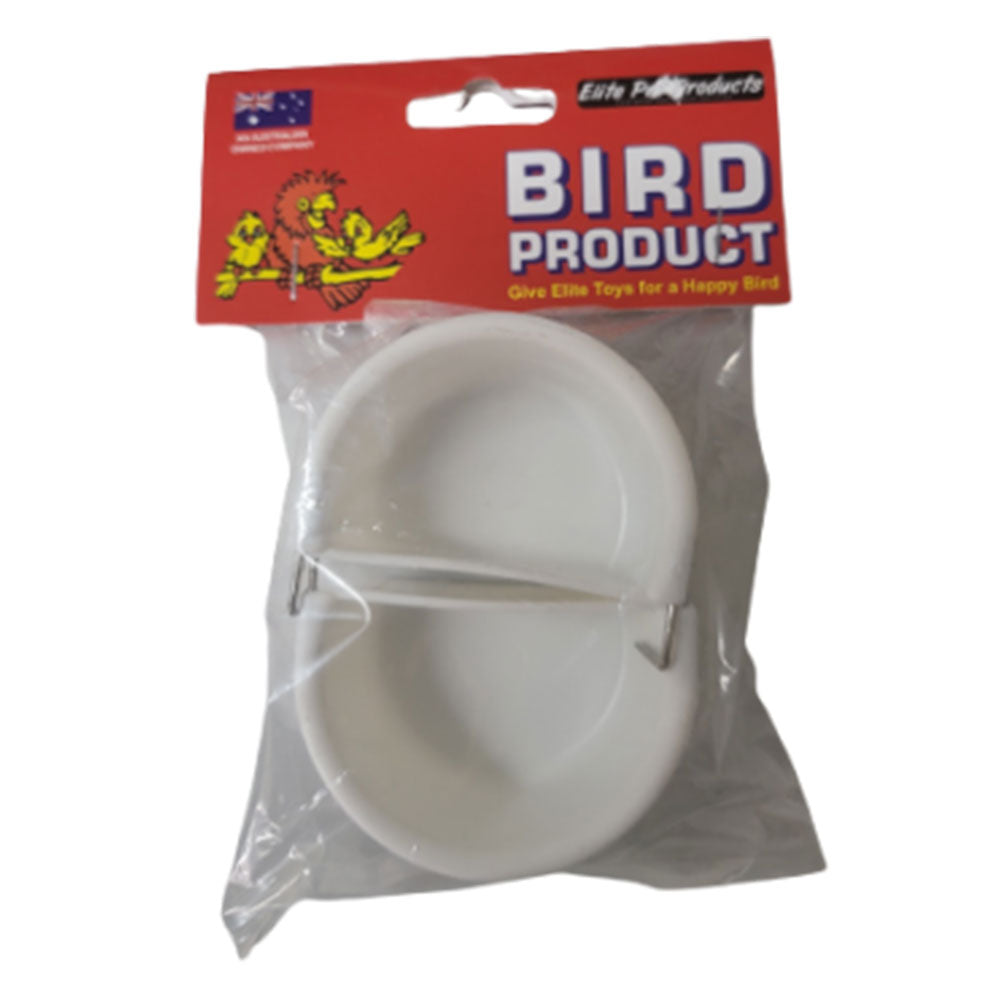 Elite Pet Plastic Bird Feeder 2pk