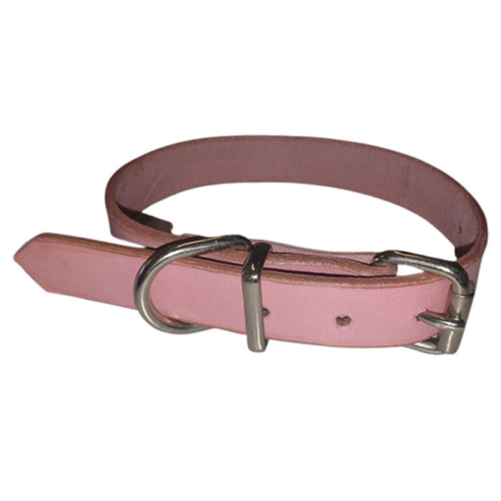 Leer Collar (roze)