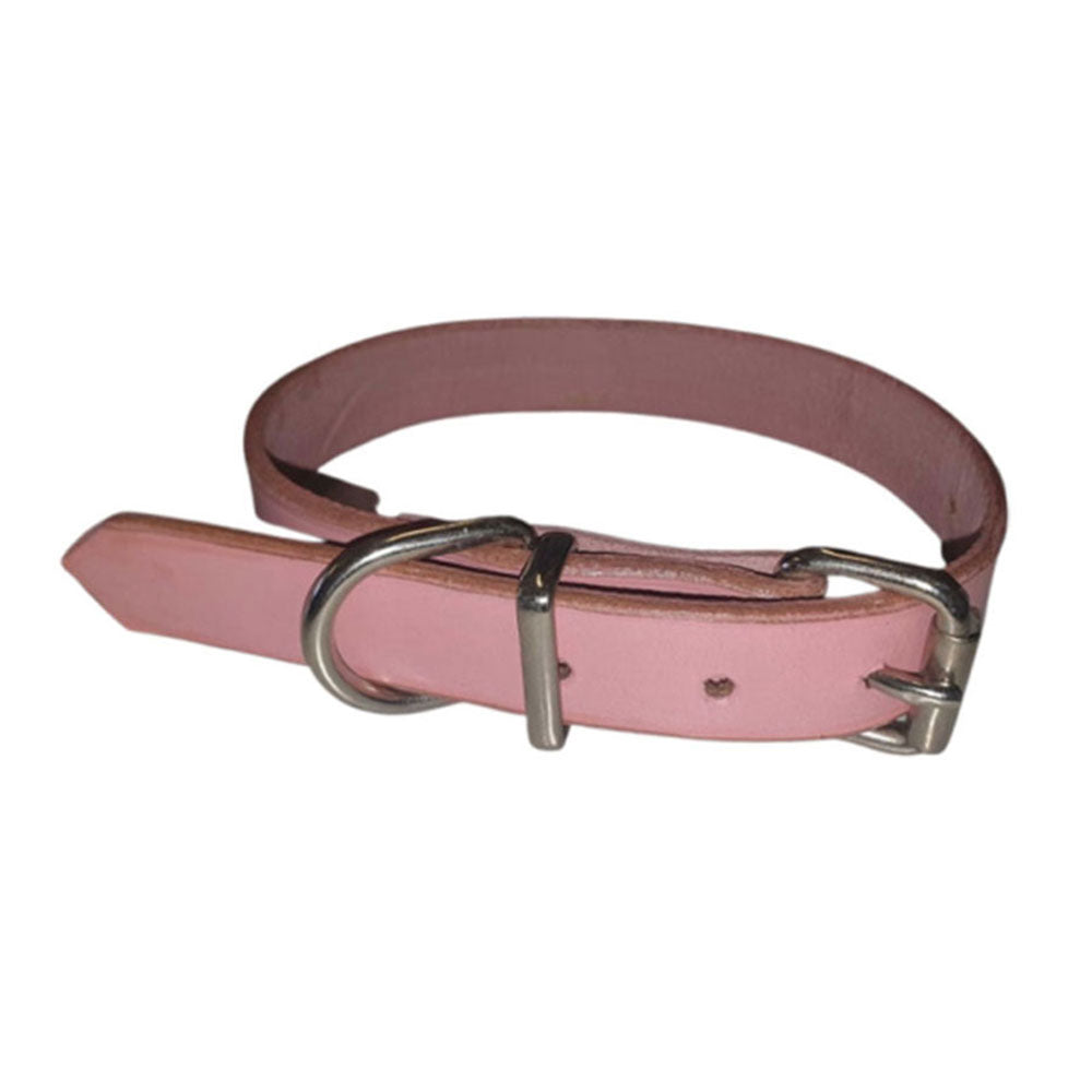 Leer Collar (roze)