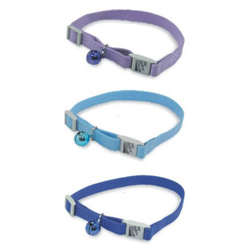 Adjustable Nylon Cat Collar with Bell (1pc Random)