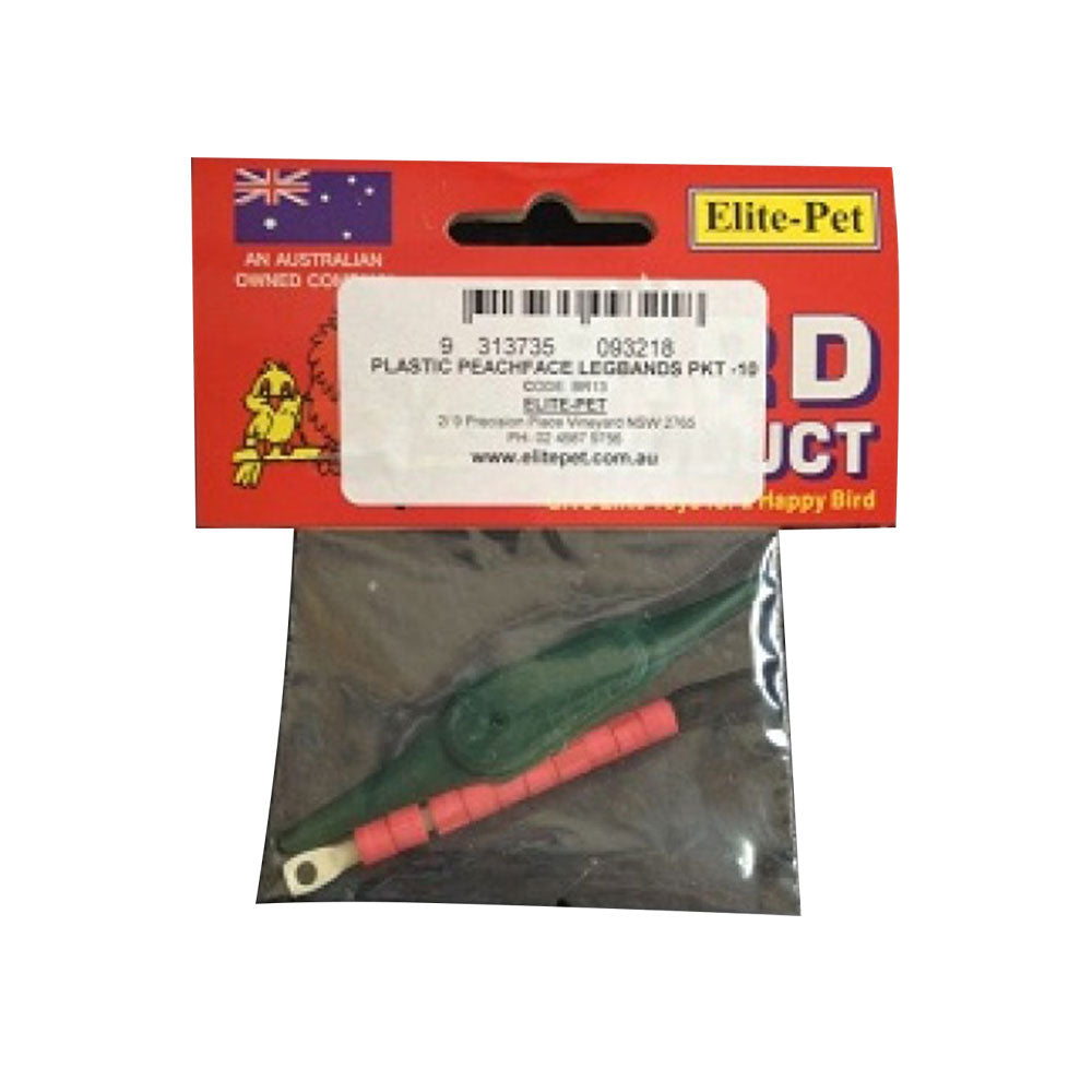 Elite Pet Plastik nummeriertes Beinring 10pk