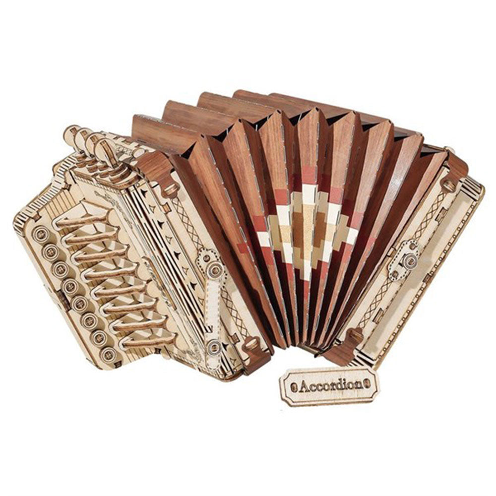 Klasyczna drewniana łamigłówka instrument 3D