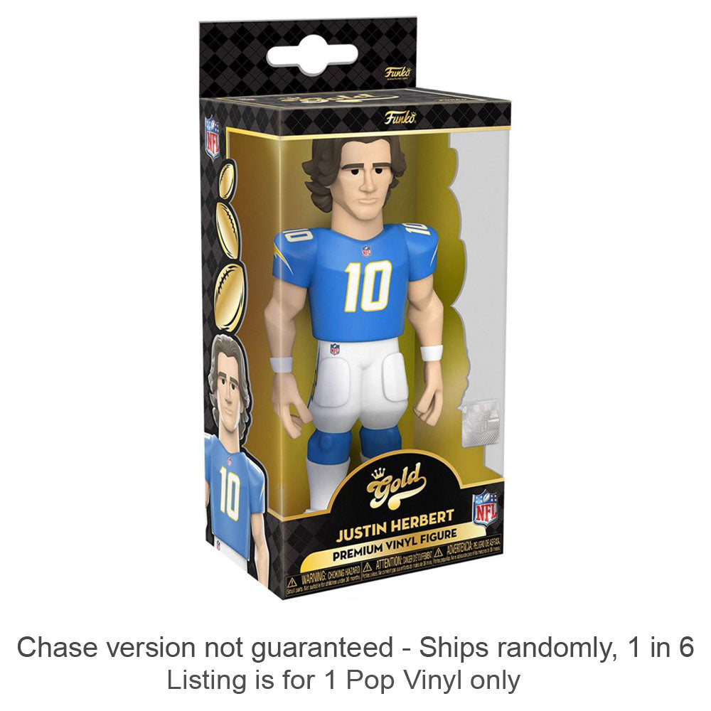 NFL: Justin Herbert Vinyl Gold Chase se envía 1 en 6