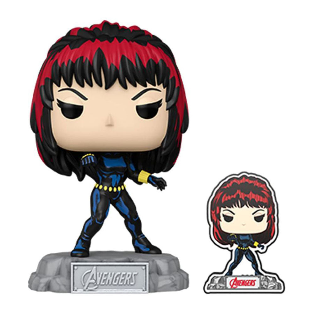 Avengers 60th Anniv Black Widow w/ Pin US Exclsve Pop! Vinyl