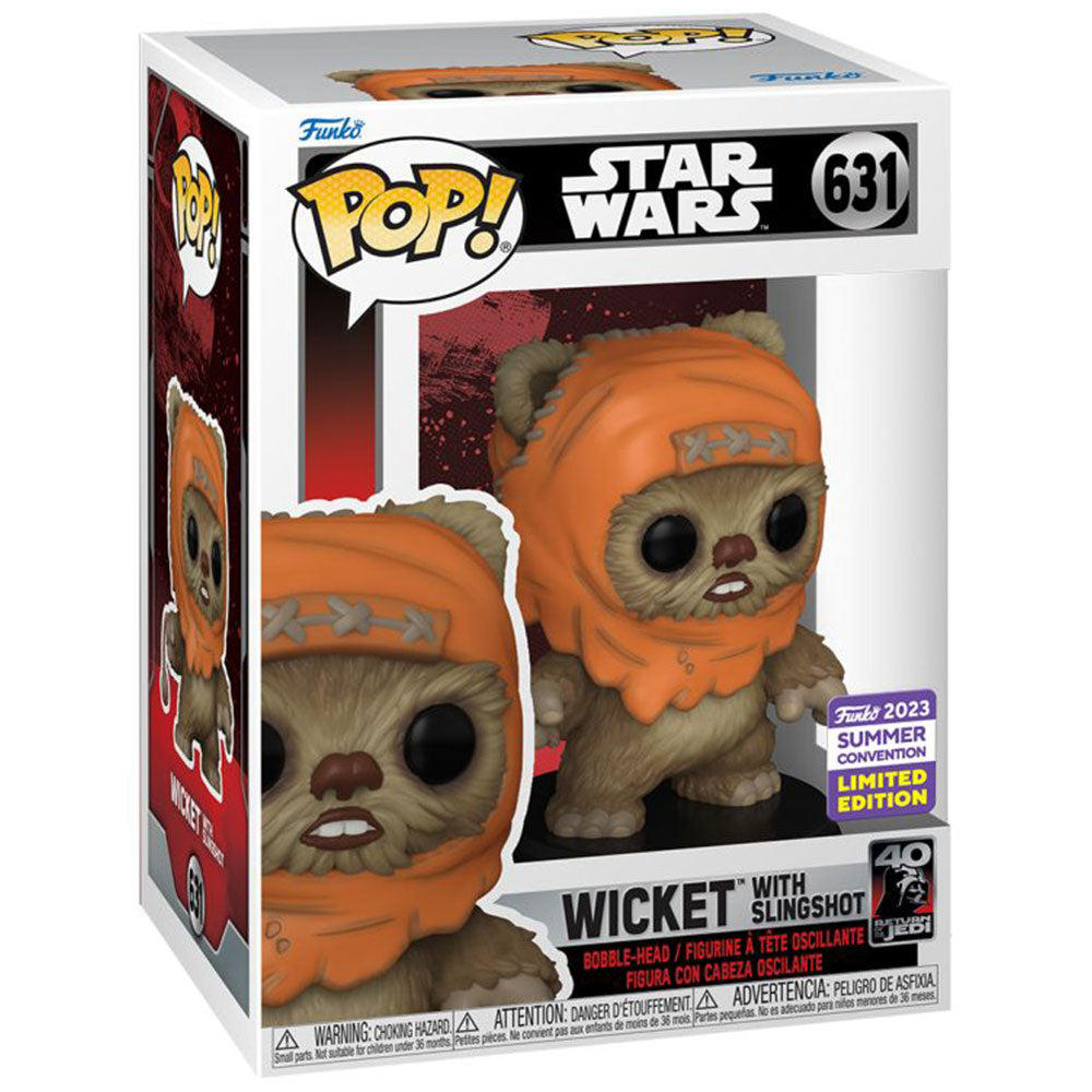 Star Wars Wicket w/ Slingshot SDCC 2023 US Exc. Pop! Vinyl