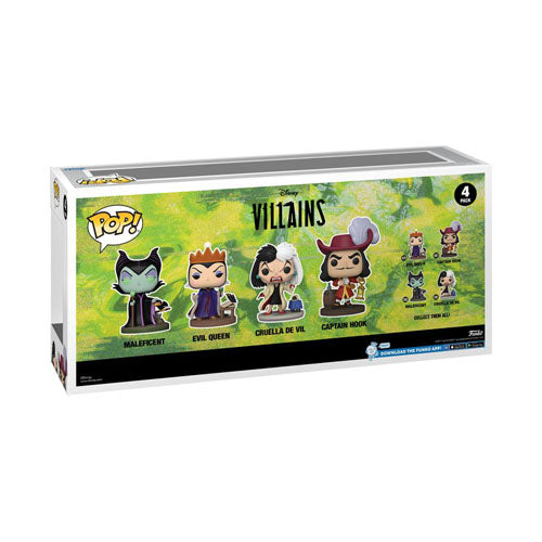 Disney: Villains US Exclusive Glow Pop! Vinyl 4-Pack