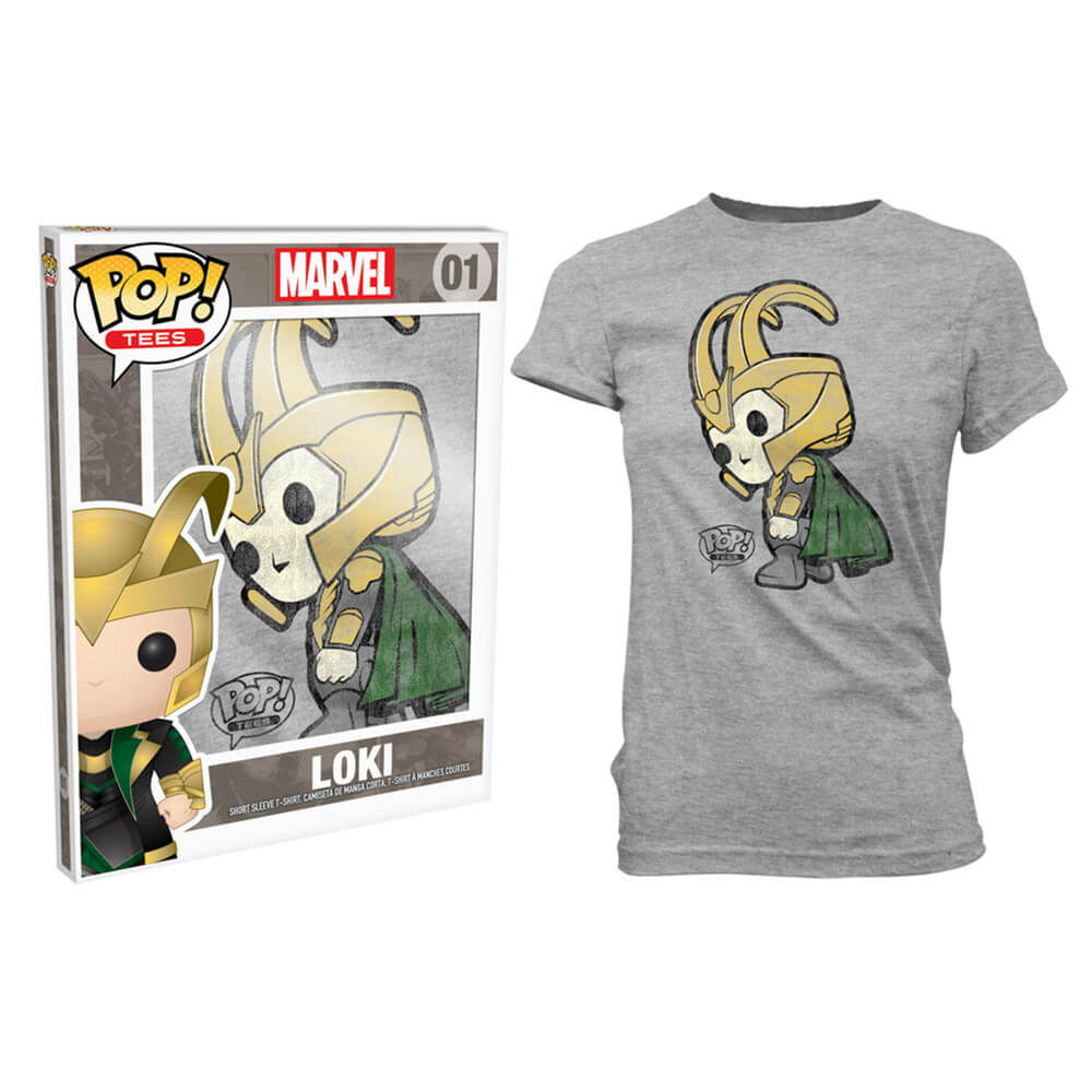 Thor Loki Pop! Camiseta feminina cinza