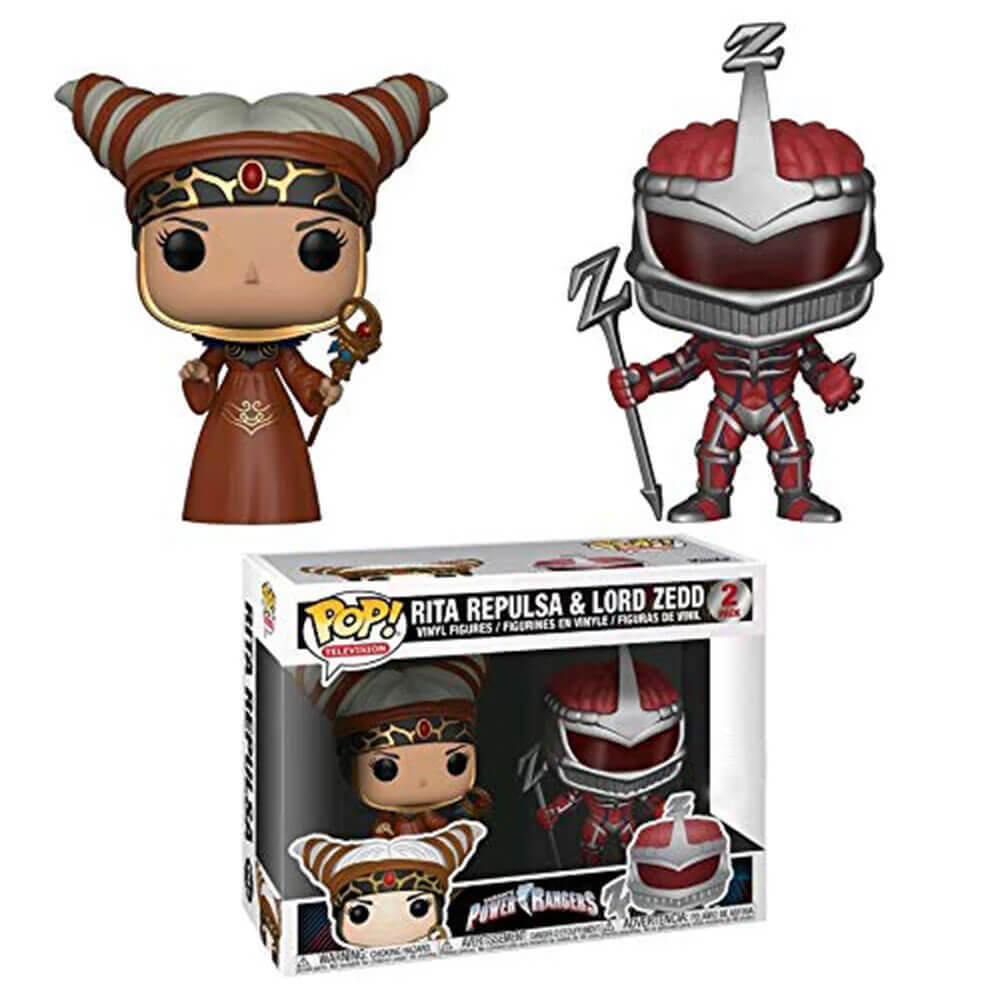 Power Rangers Rita Repulsa &amp; Lord Zedd US Pop! Vinyl, 2 Stück