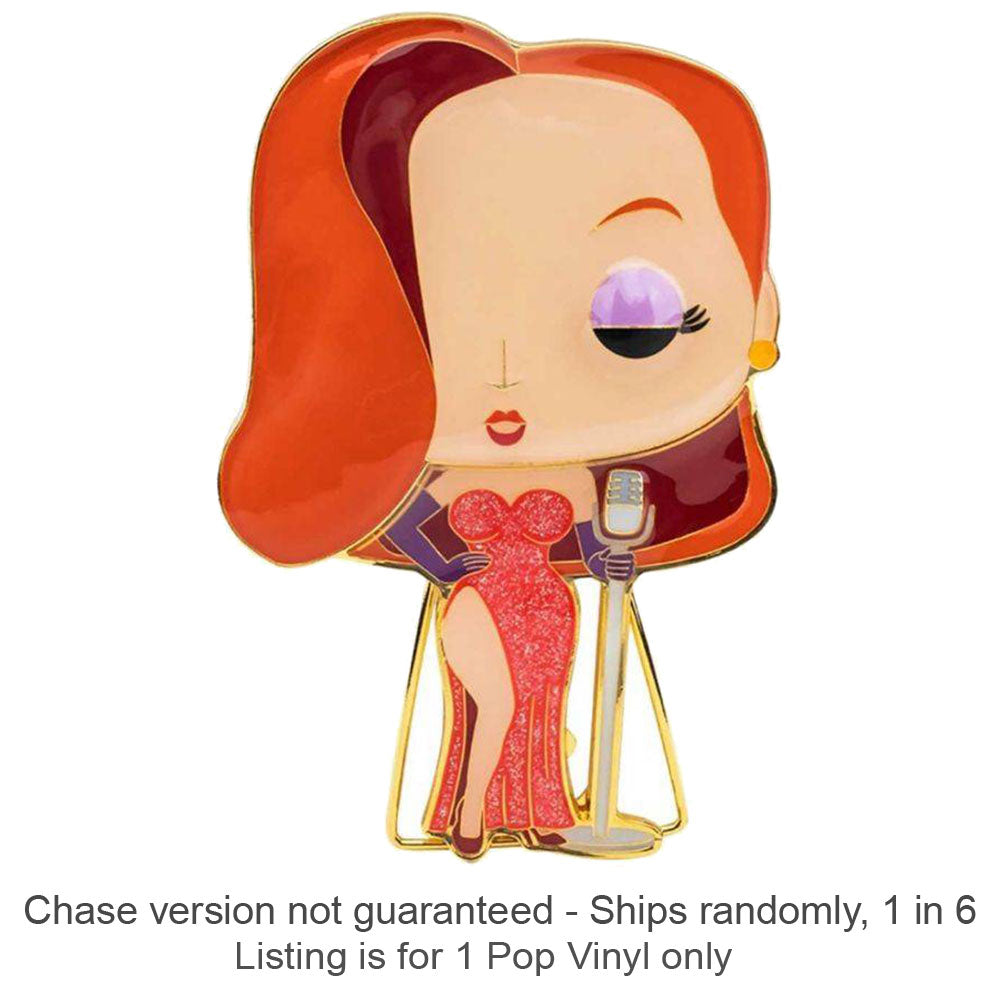 Jessica Rabbit 4" Pop! Enamel Pin Chase Ships 1 in 6