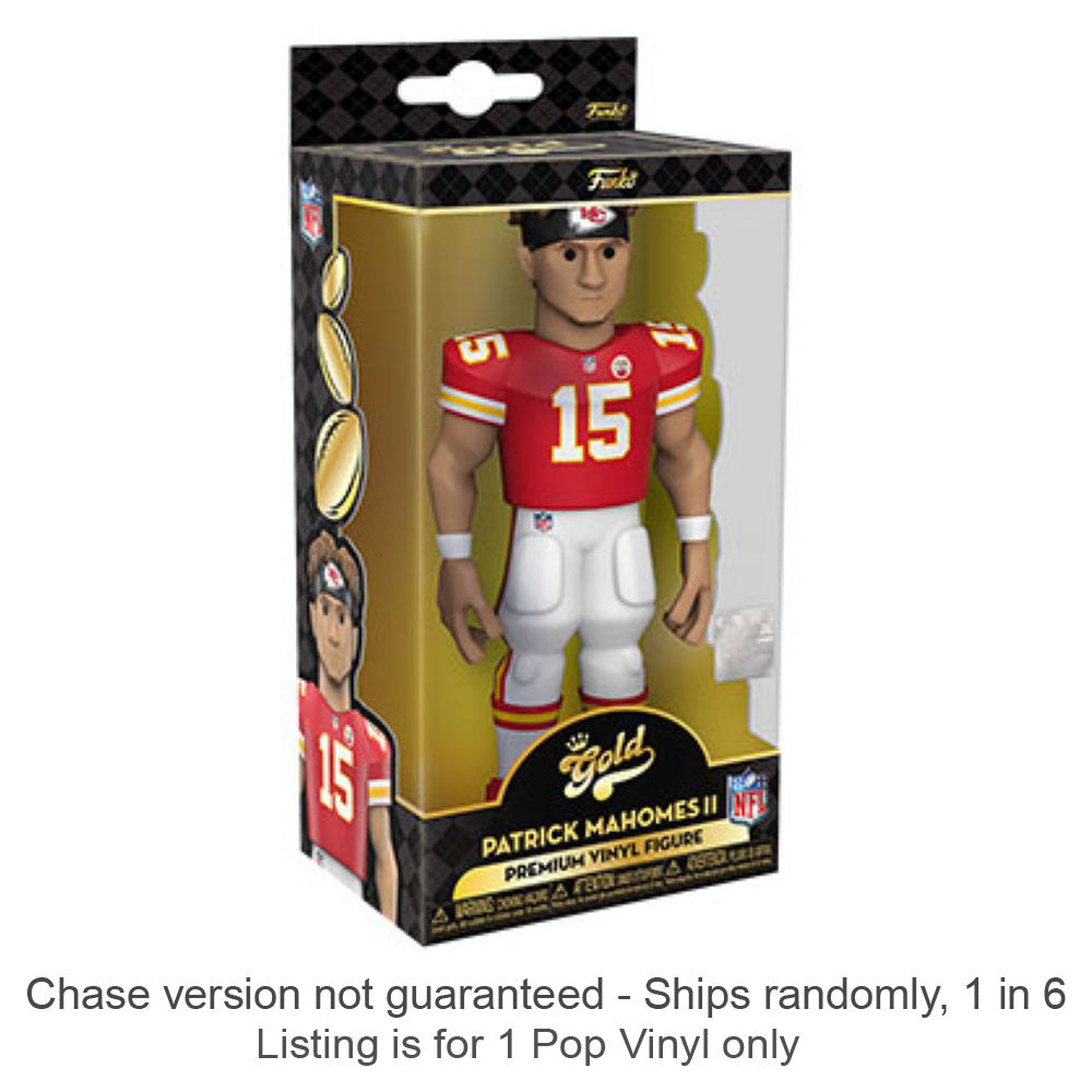 NFL Patrick Mahomes Vinyl Gold Chase Ships 1 em 6