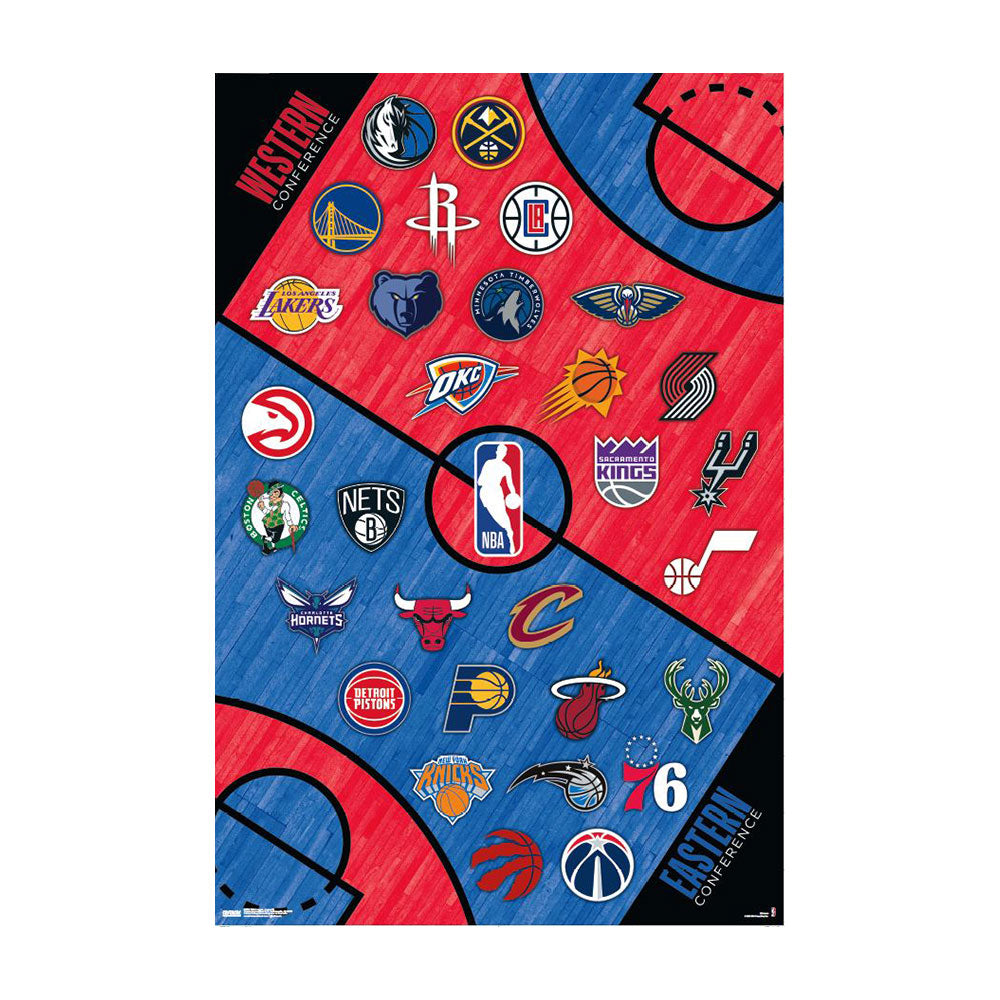 NBA League Logos plakat