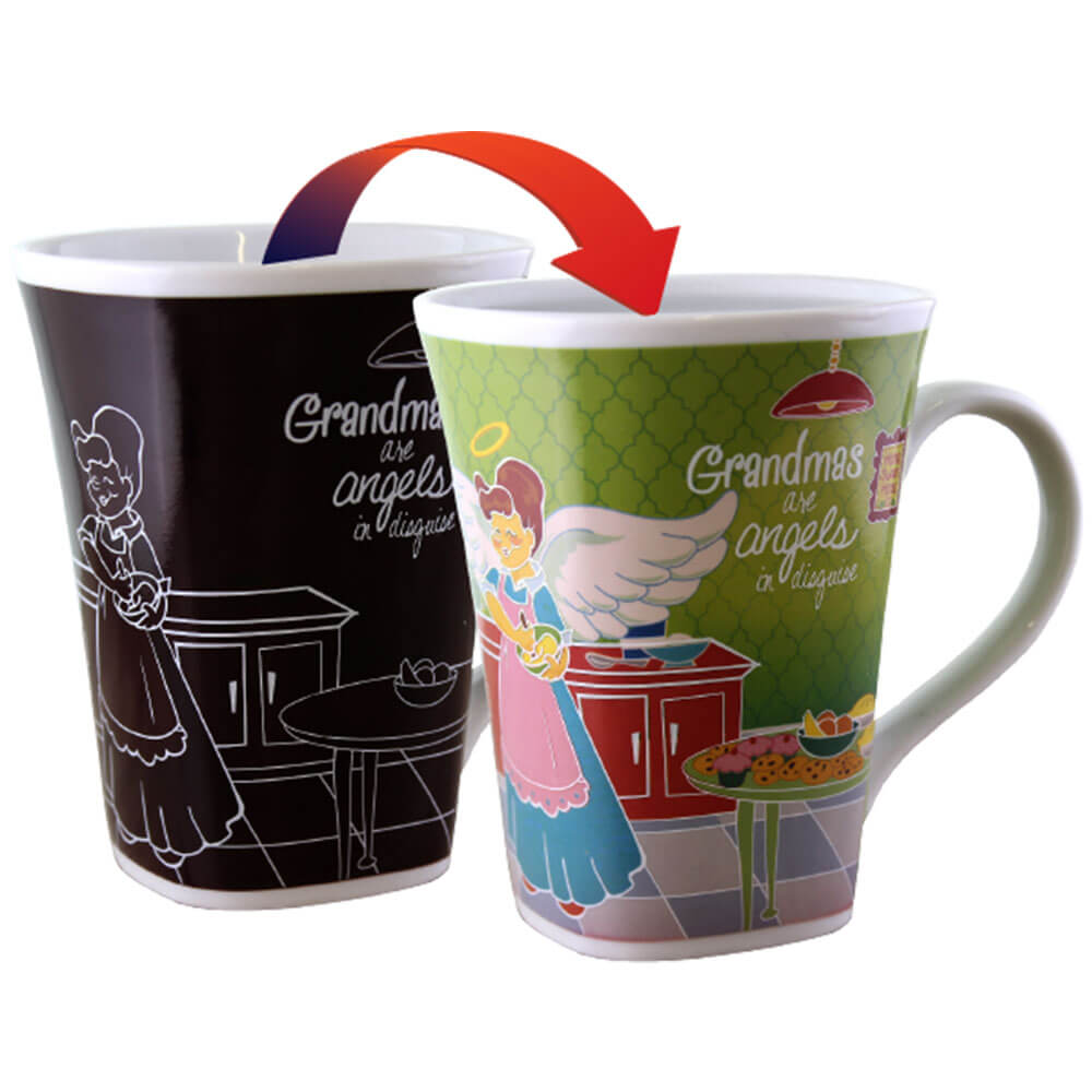 História de mudança de cor caneca