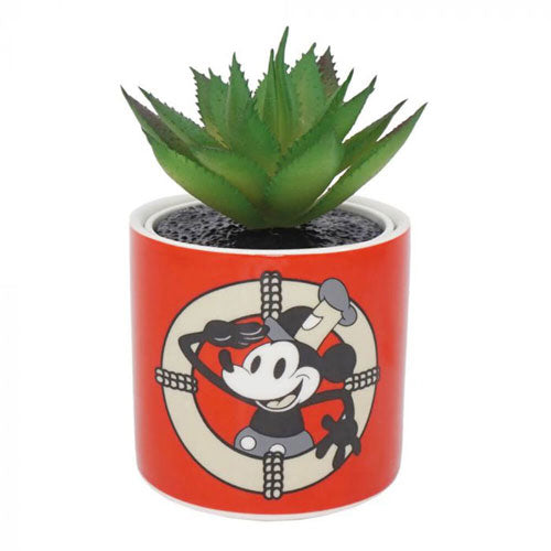 Disney Planter with Faux Plant