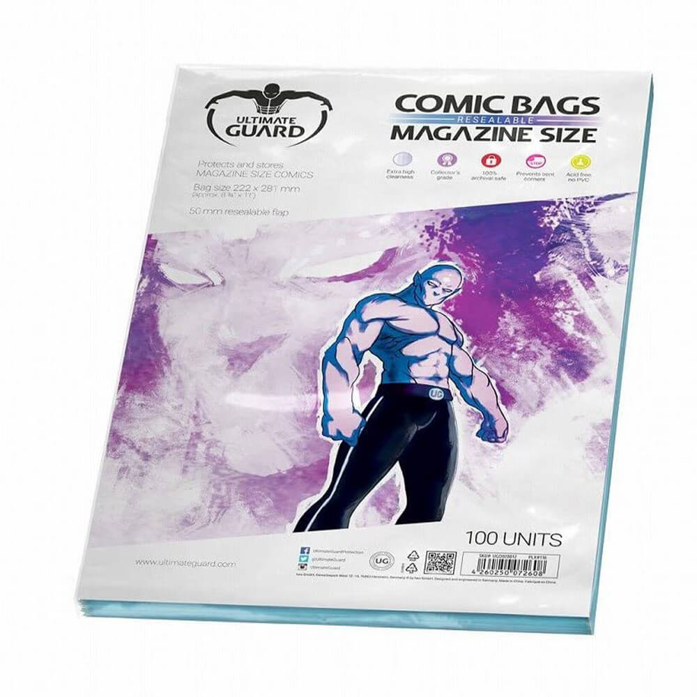 Ultimate Guard Comic Torby Zamorne 100pk