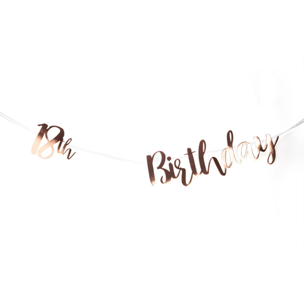 Rose Gold Letter Bunting