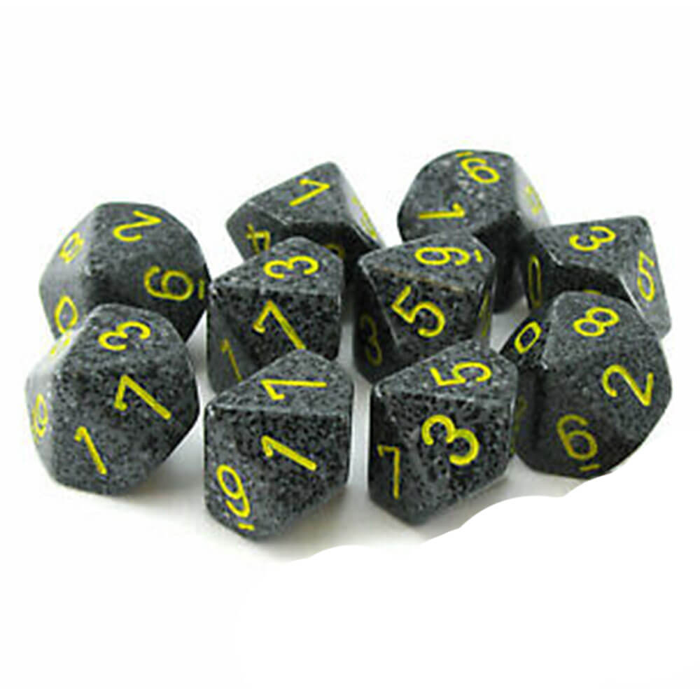 Chessex D10 Polyhedral 10-Die Speckledセット