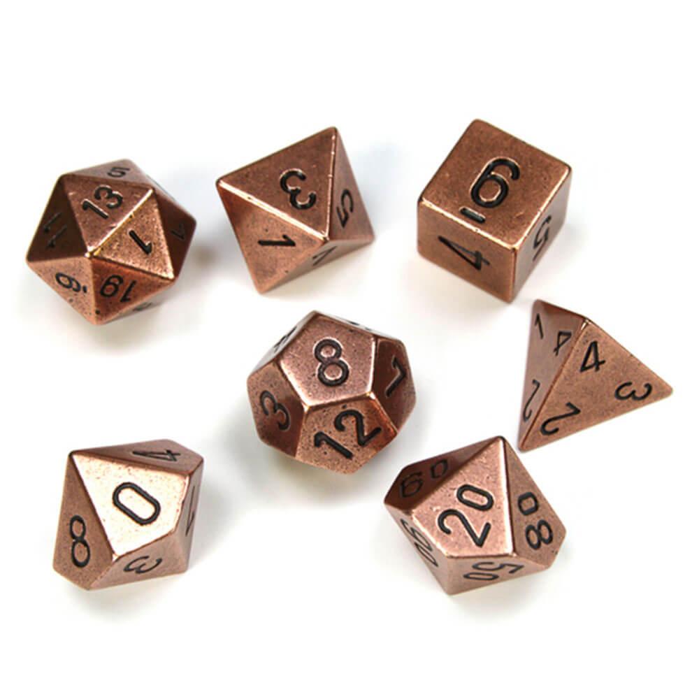 Conjunto de metal poliédrico 7-hidratante de Chessex