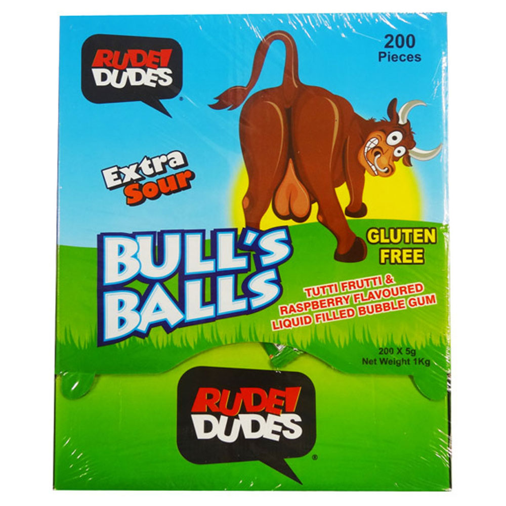 Rude Dudes Extra kwaśna guma bąbelkowa 200pcs